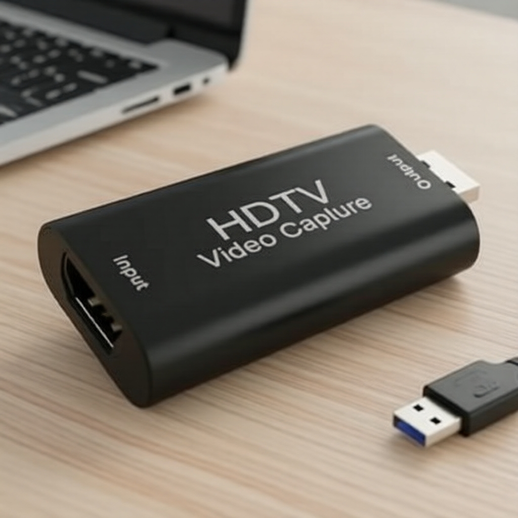 Placa de captura de vídeo USB 1080P HDMI para jogos/câmera/filmadora para streaming e suporte 4K