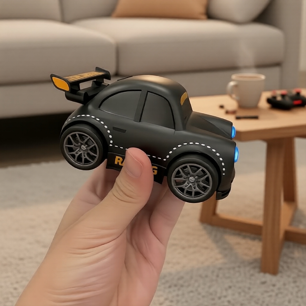 Carro RC Drift Seguimento Inteligente - Mini Brinquedo Estilo Beyblade para Meninos, Brinquedo de Alívio do Estresse