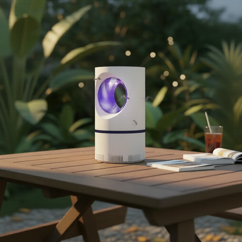 Luz Zapper de Insetos Recarregável por USB, Lâmpada Noturna UV Portátil, Armadilha Fotocatalisadora de Mosquitos