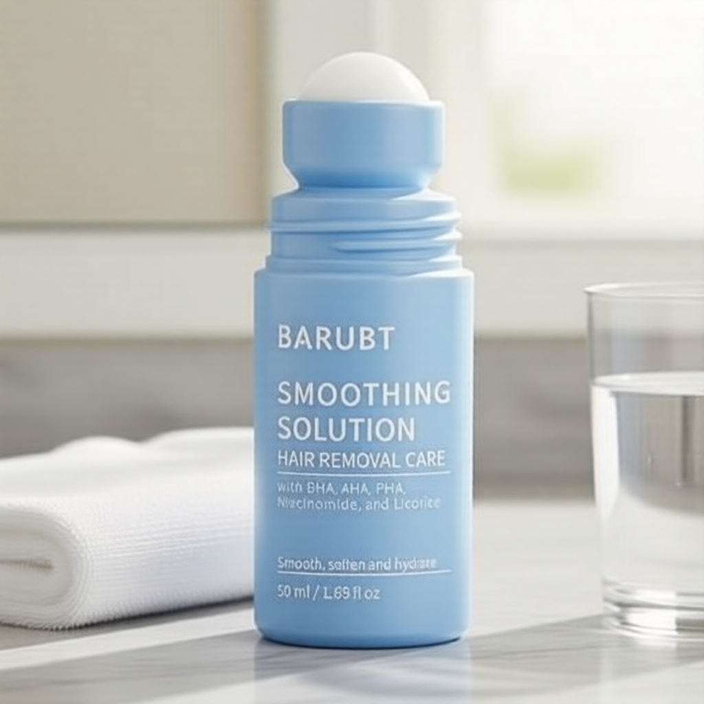 BARUBT Soro Pós-Depilação em Rolo - BHA AHA PHA & Niacinamida para Prevenir Pelos Encravados, 50 ml
