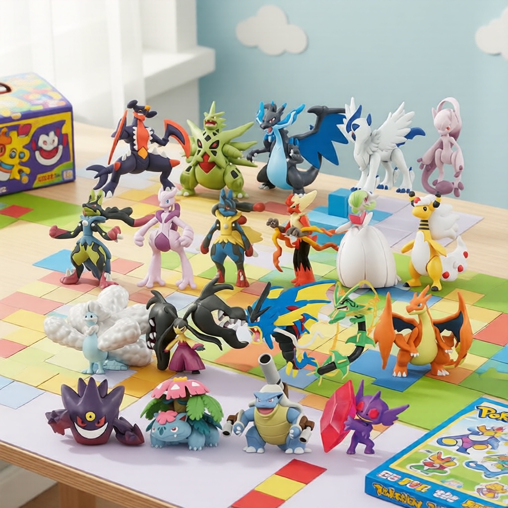 Takara Tomy Moncolle Mega Série: Figuras Autênticas de Pokémon (Rayquaza, Gyarados, Gardevoir, Absol, Mawile)