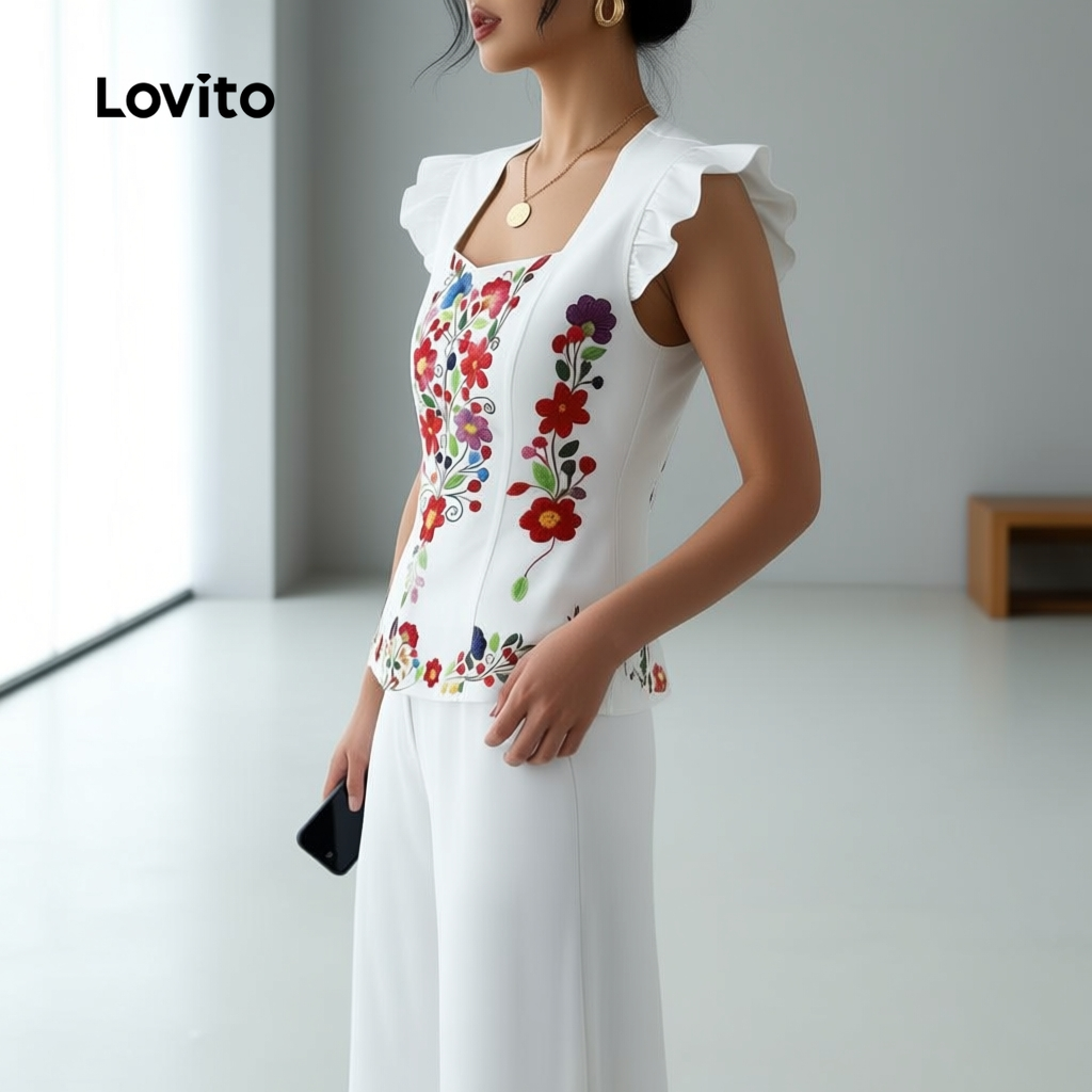 Lovito Blusa Sofisticada com Pregas Primavera/verão Feminina LBL30144 em Oferta na Shopee