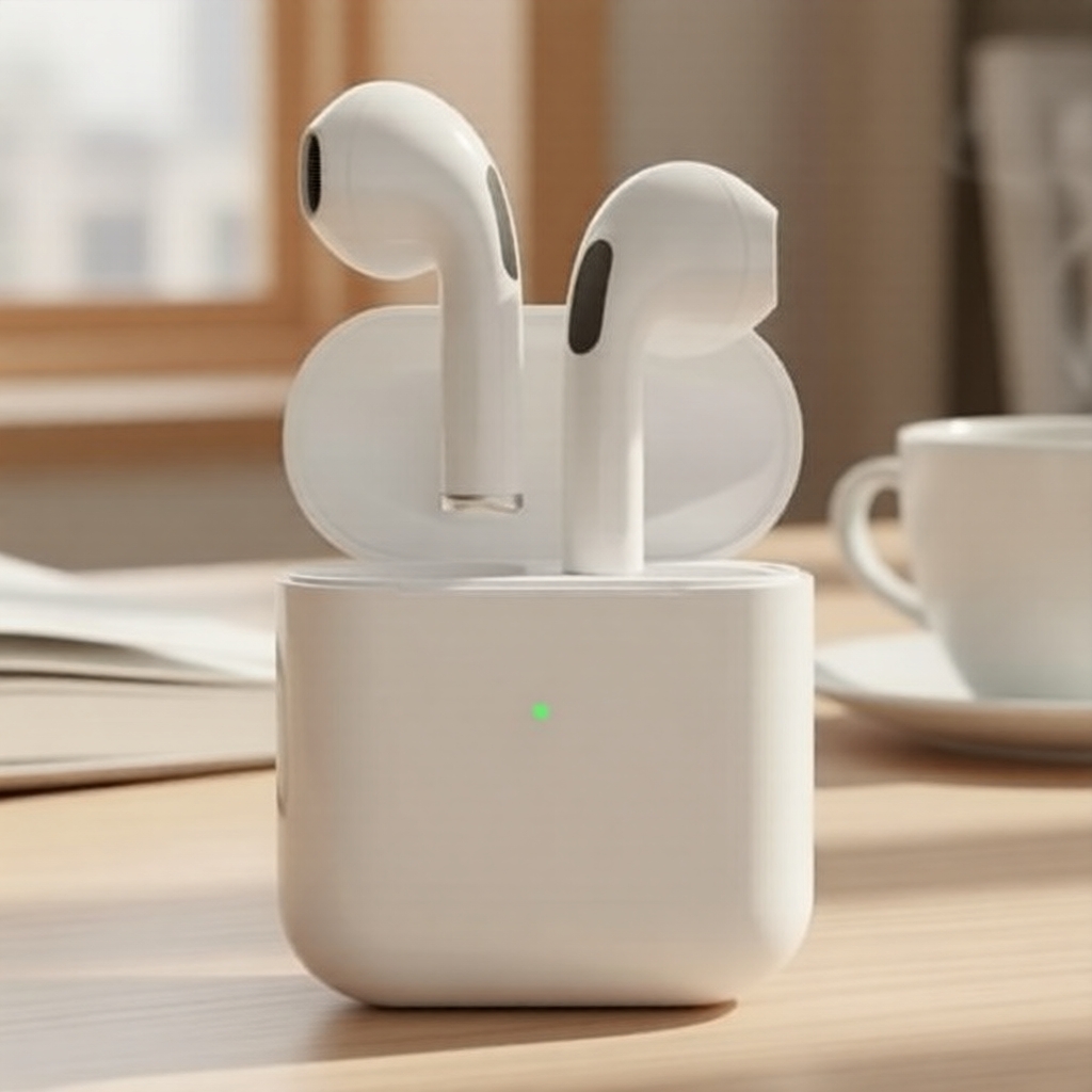 Fones de ouvido TWS com cancelamento de ruído ENC, fones de ouvido Bluetooth 5.4 estéreo HiFi, fones de ouvido sem fio
