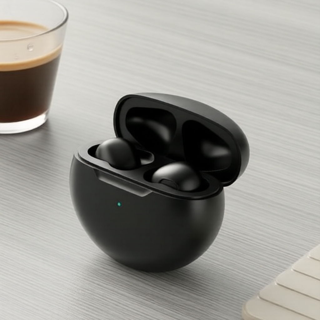 Fones de ouvido Bluetooth 5.3 TWS Pro6, fone esportivo à prova d'água, som estéreo, fone sem fio