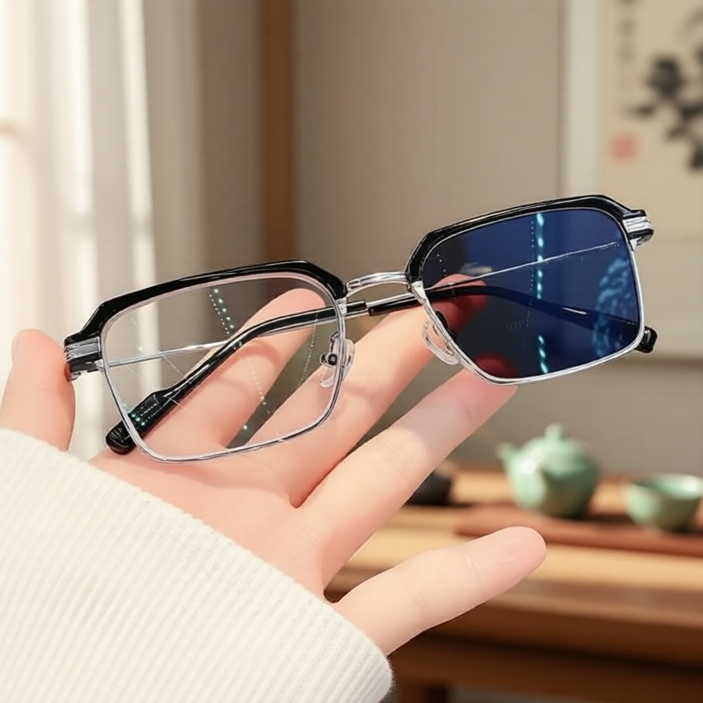 Óculos Fotocromáticos com Bloqueio de Luz Azul UV400 – Armações Elegantes para Homens e Mulheres