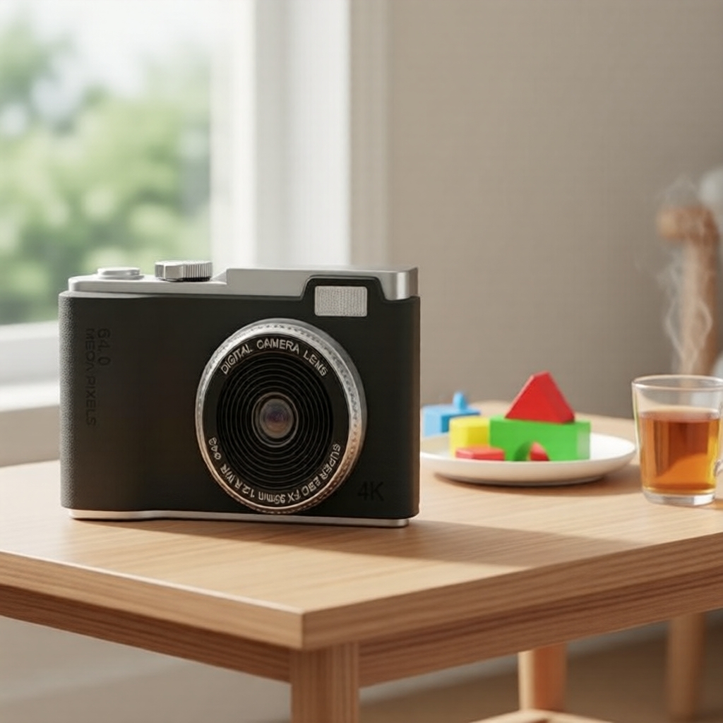 Câmera Iniciante Infantil Steady 8x Zoom - Resistente e Firme para Explorar os Fundamentos da Fotografia com Confiança