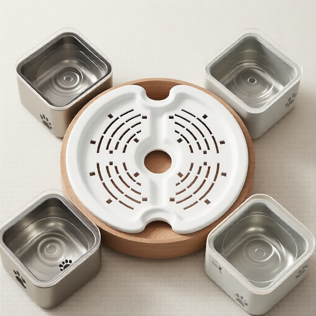 Kit de 4 filtros de fonte para gatos com 4 esponjas para bebedouros de água para animais de estimação de 67oz/2L