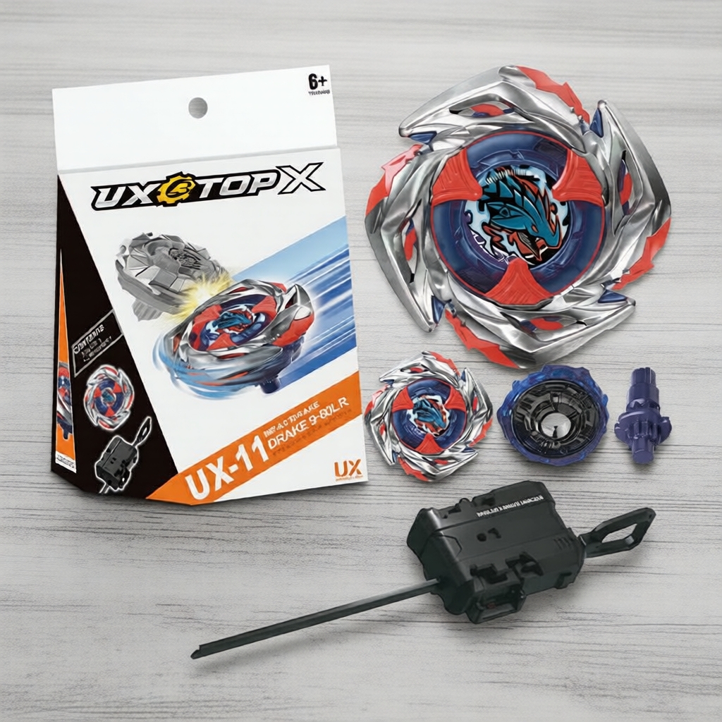 Beyblade X UX-11 Dragão Impacto 9-60 Eixo Catraca Bit Brinquedos Meninos Presente de Aniversário