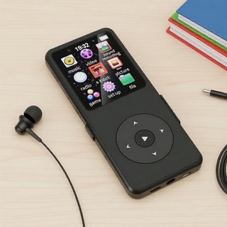 Bluetooth 5.0 MP3 Player Tela De 1.8 Polegadas Alto-Falante Estéreo Embutido Rádio FM E-B…