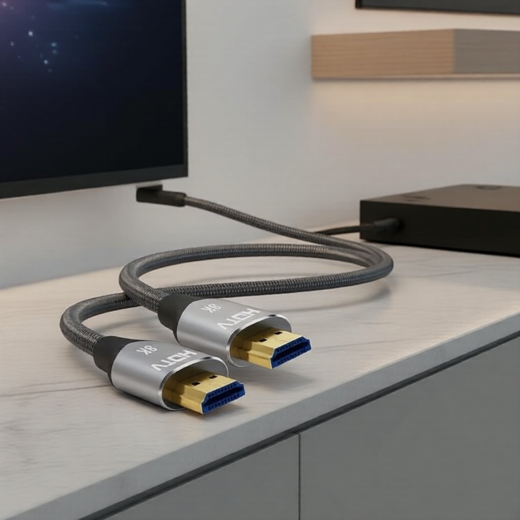 Cabo HDMI 5m 8K 2.1 48Gbps 4K@120Hz 8K@60Hz HDR para PS5, Xbox, Sony TV, cabo de vídeo de alta velocidade
