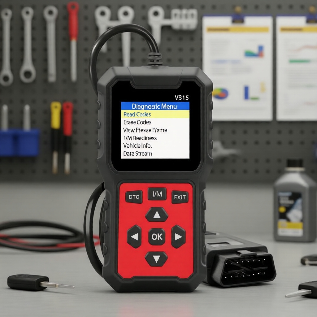 Leitor de Códigos Automotivos OBD2 e Monitor de Bateria, Funções Completas OBDII para Todos os Veículos OBDII 2010+