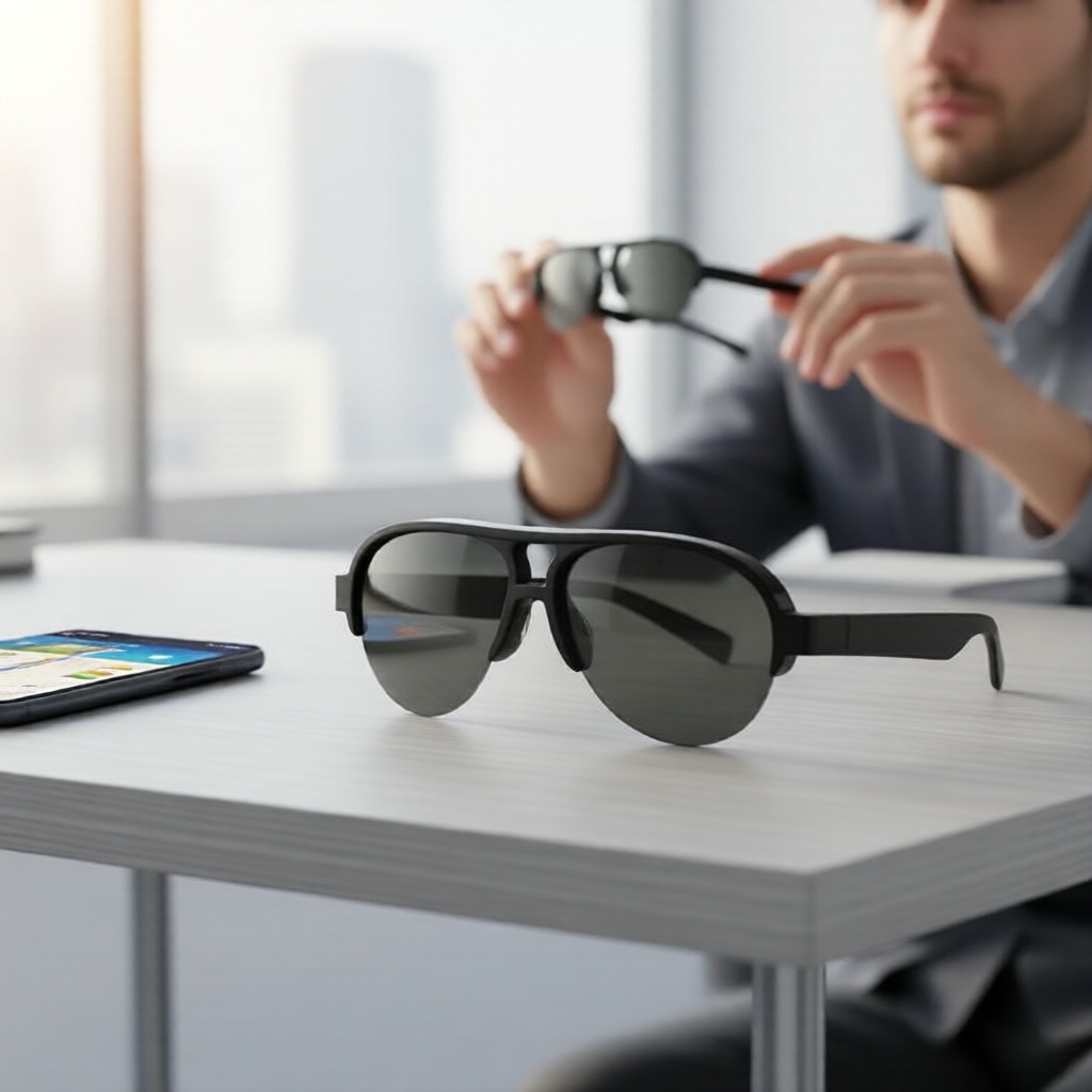 Óculos de Sol Bluetooth Sem Fio 2026 Masculino – Óculos Inteligentes à Prova d’Água para Música, Chamadas e Esportes ao