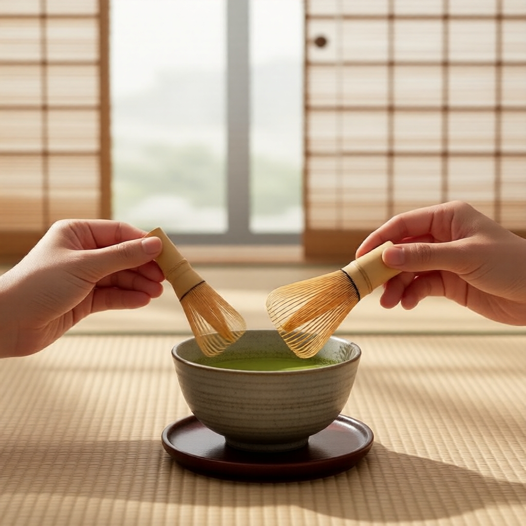 Shin Chasen artesanal premium, batedor de bambu para matcha para uso na cozinha caseira