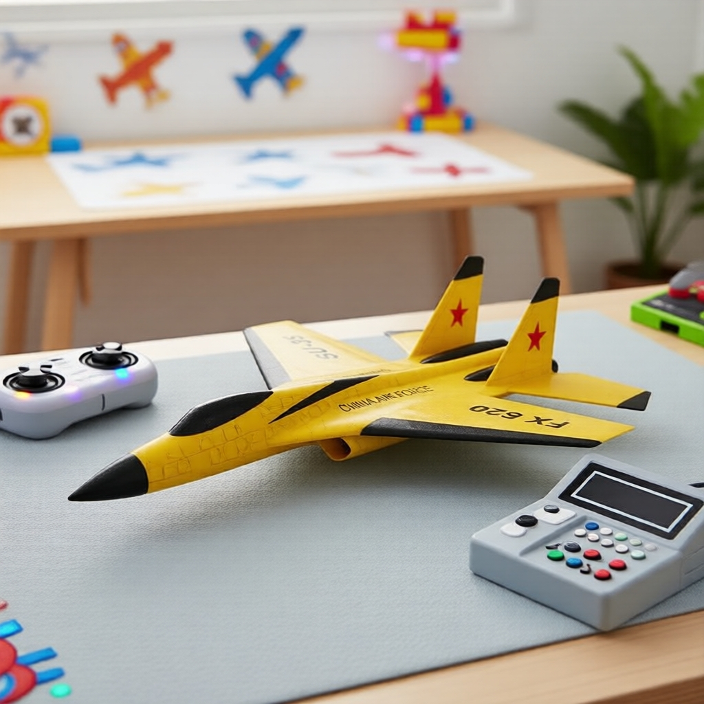 Avião de brinquedo de controle remoto SU-35 de espuma 2,4G para iniciantes, jato caça ao ar livre, presente para meninos