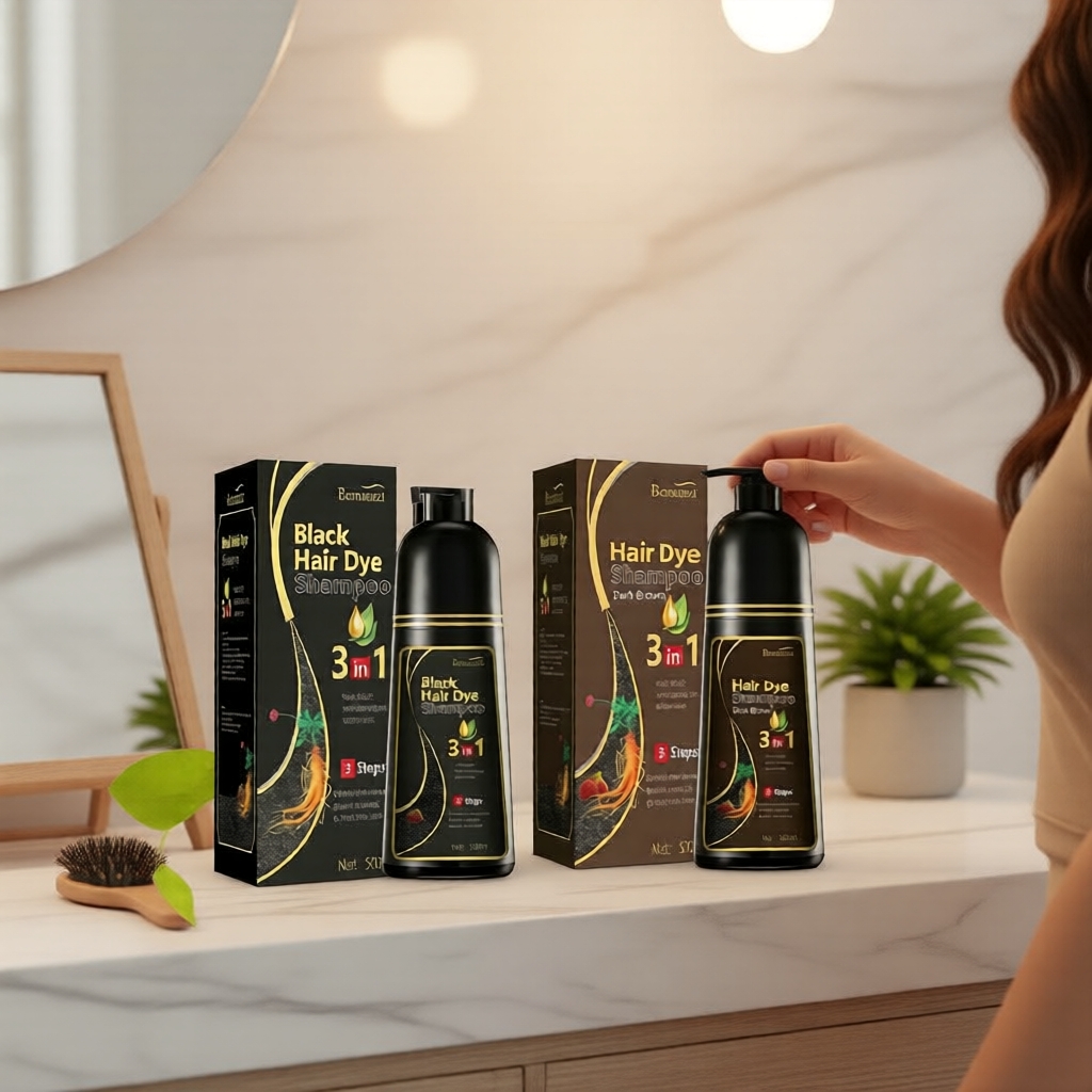 Shampoo Tonalizante Vegetal Bernazzi Castanho 3 em 1 Cobertura de Grisalho 500 ml