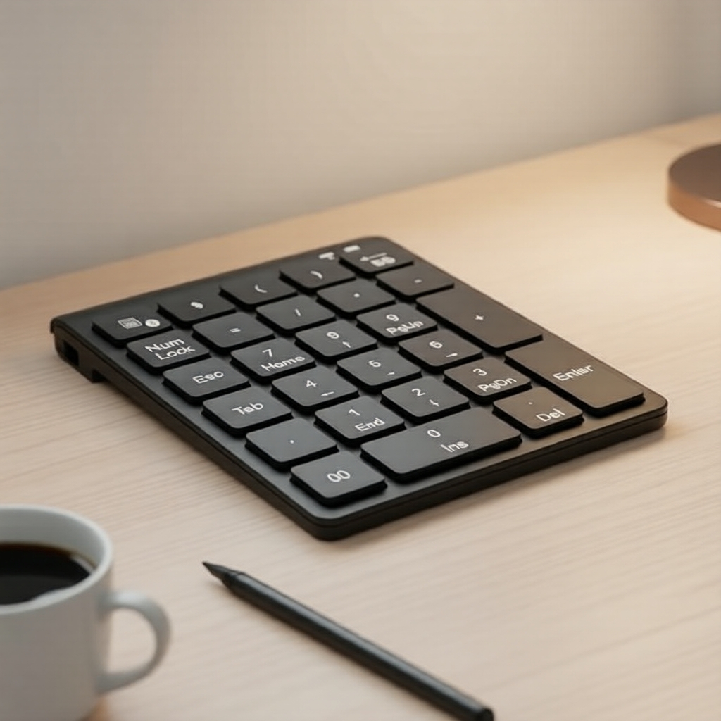 Teclado numérico Bluetooth compatível com laptop, 27 teclas, ABS, sem fio