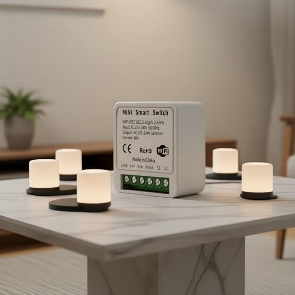 Cozylife WiFi Smart Mini Interruptor – Controle Remoto e Temporizador via Aplicativo para Automação Residencial