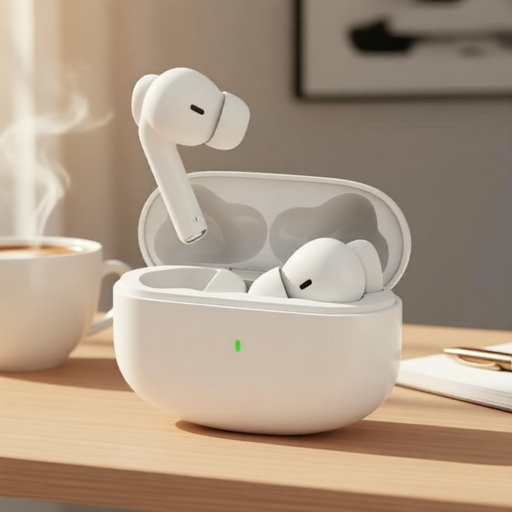 Fones de ouvido estéreo Bluetooth sem fio com microfone e cancelamento de ruído ativo para celulares Android e iOS