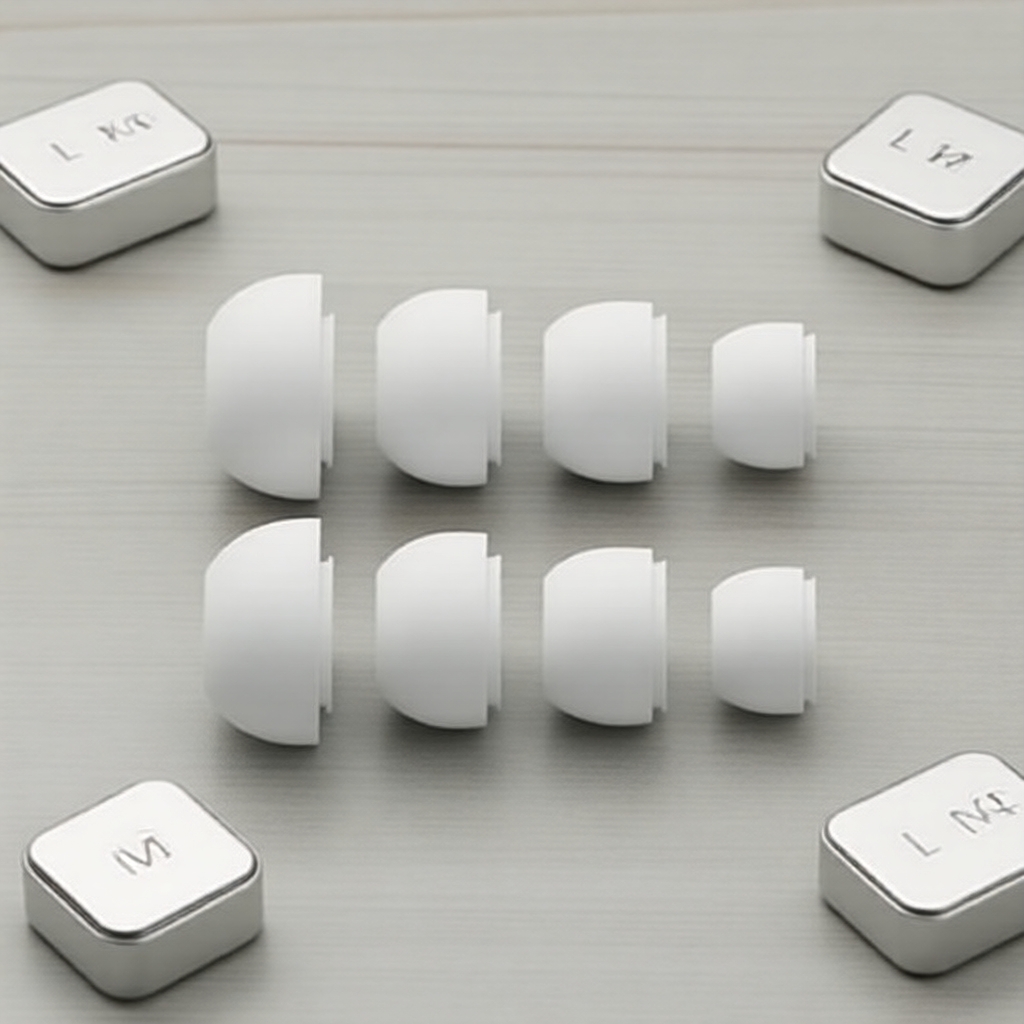 Pontas de silicone para AirPods Pro 1/2: ajuste macio e seguro, redução de ruído