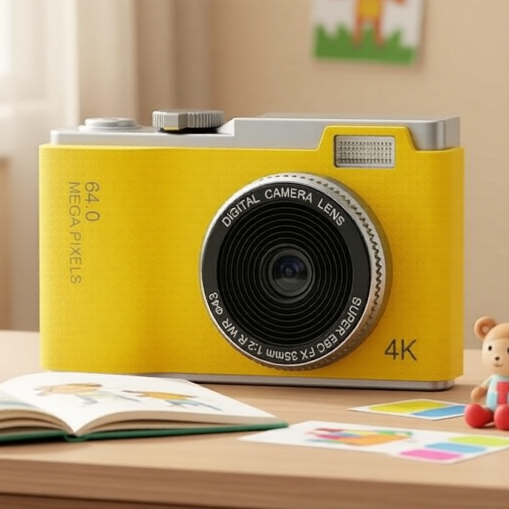 Câmera Digital Compacta com tela de 2,4 pol., autofoco e modo selfie para iniciantes