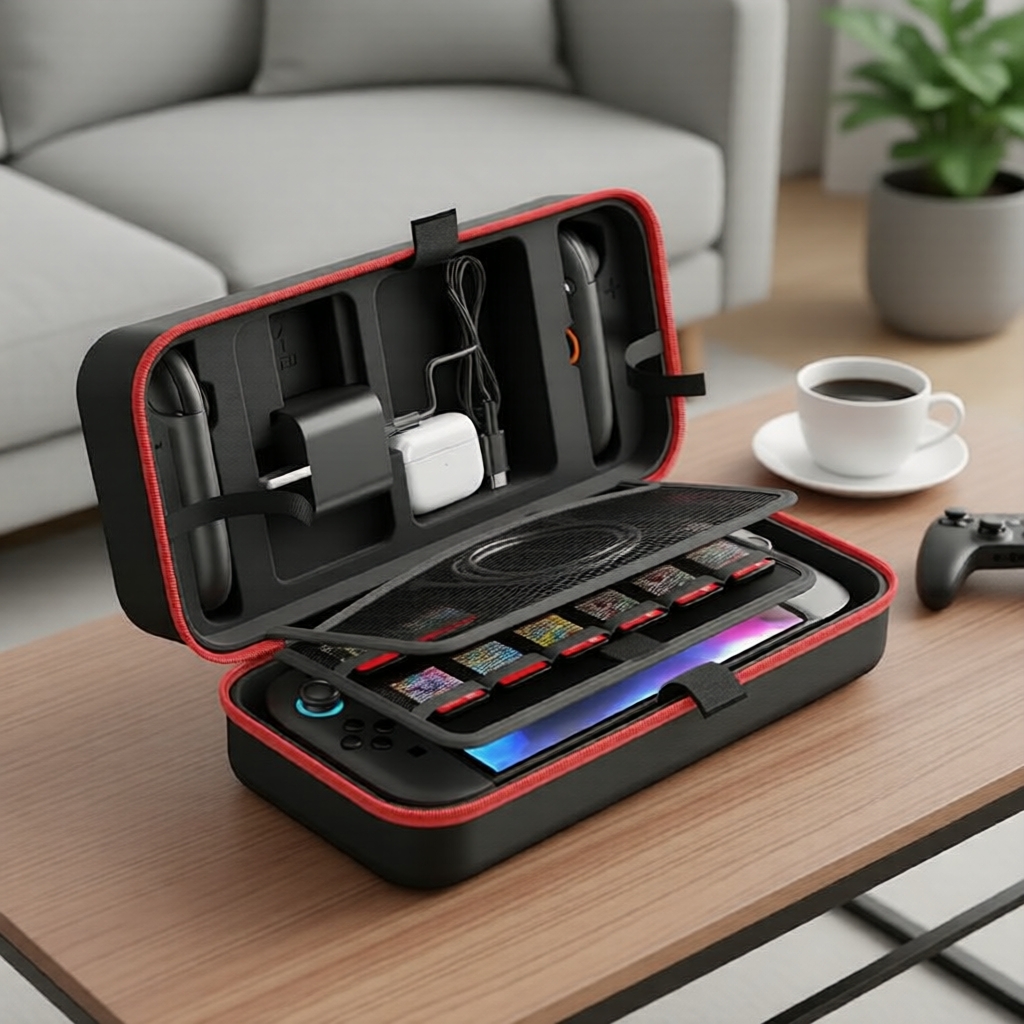 OIVO Estojo de Transporte para Nintendo Switch 2 com 28 slots para jogos – Bolsa de viagem portátil para Joy-Con e