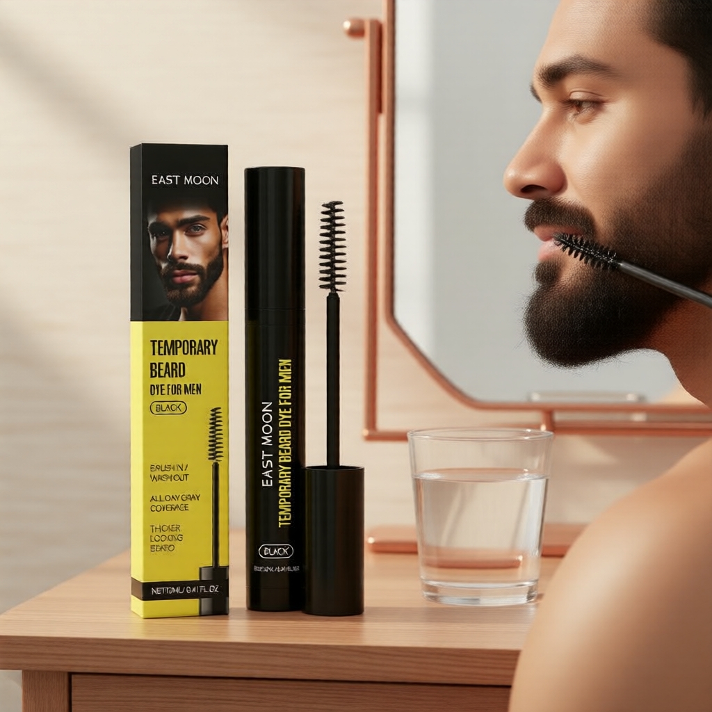 Tinta para Barba à Prova de Suor, Instantânea, Blackbeard, Visual Mais Cheio, 12 ml