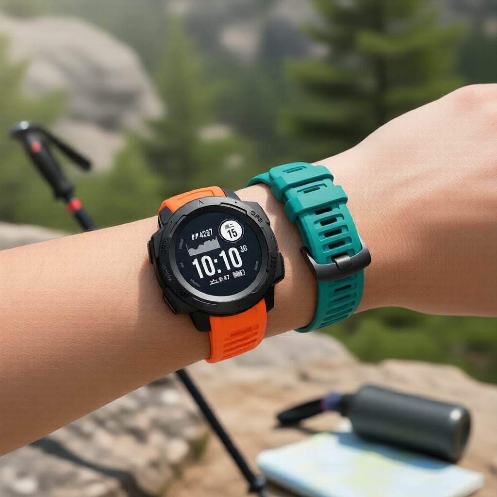 Pulseira de relógio de silicone macio de 22 mm para Garmin Instinct 2/Instinct, acessórios esportivos para smartwatch