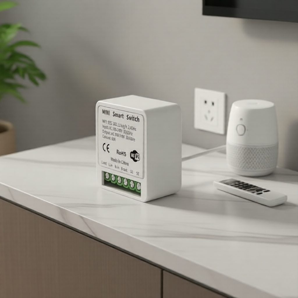 Cozylife WiFi Mini Interruptor Inteligente, Controle Remoto e Agendamento por Aplicativo para Automação Residencial