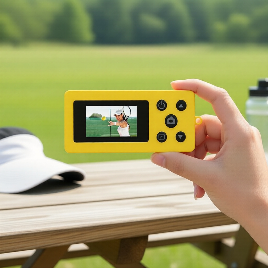 Chaveiro Câmera Digital – Minicâmera Digital para Adolescentes e Adultos – Gravação de Vídeo e Fotos – Fácil para