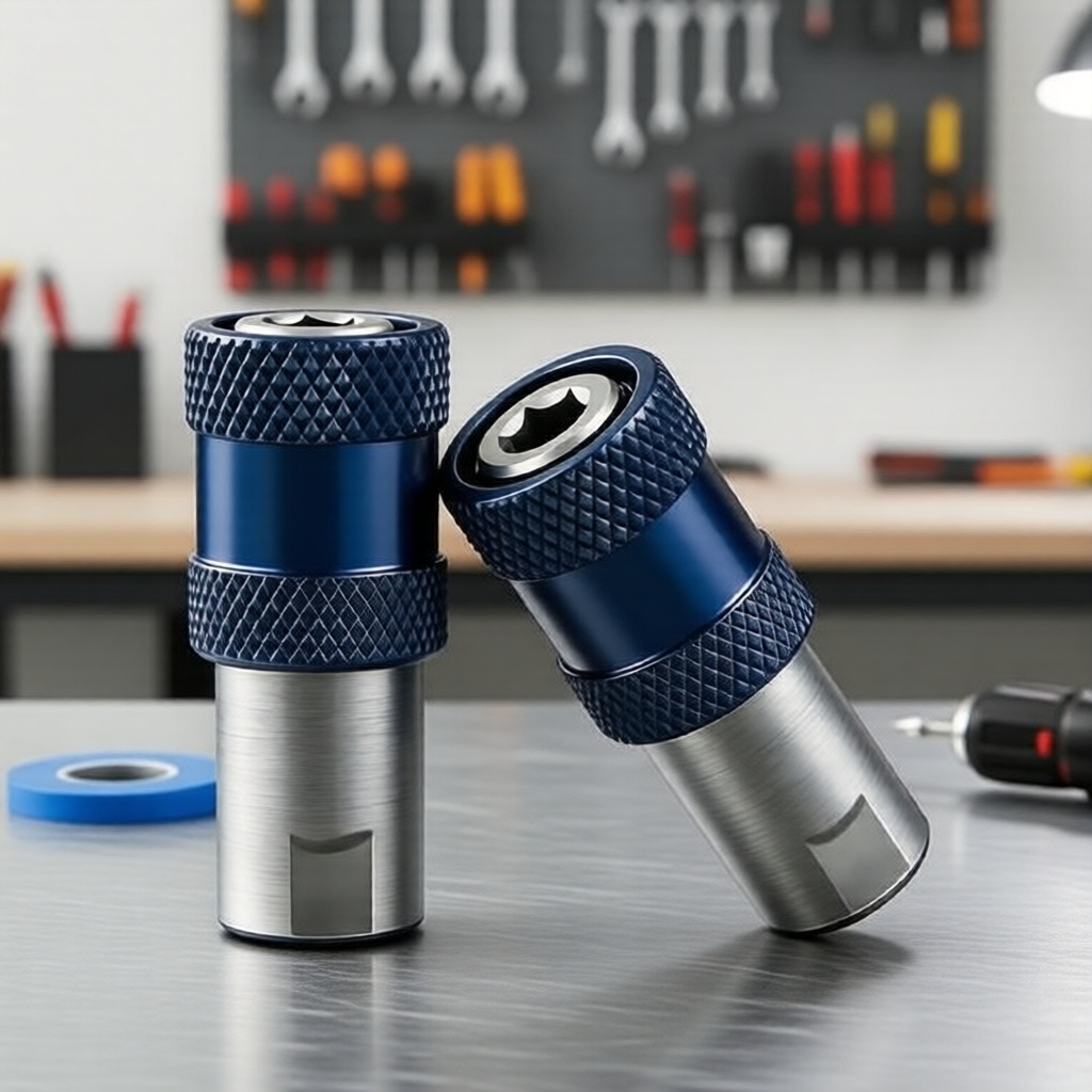 Adaptador rápido de furadeira elétrica para parafusadeira de impacto, haste hexagonal 1/4 polegada, rosca M10, mandril