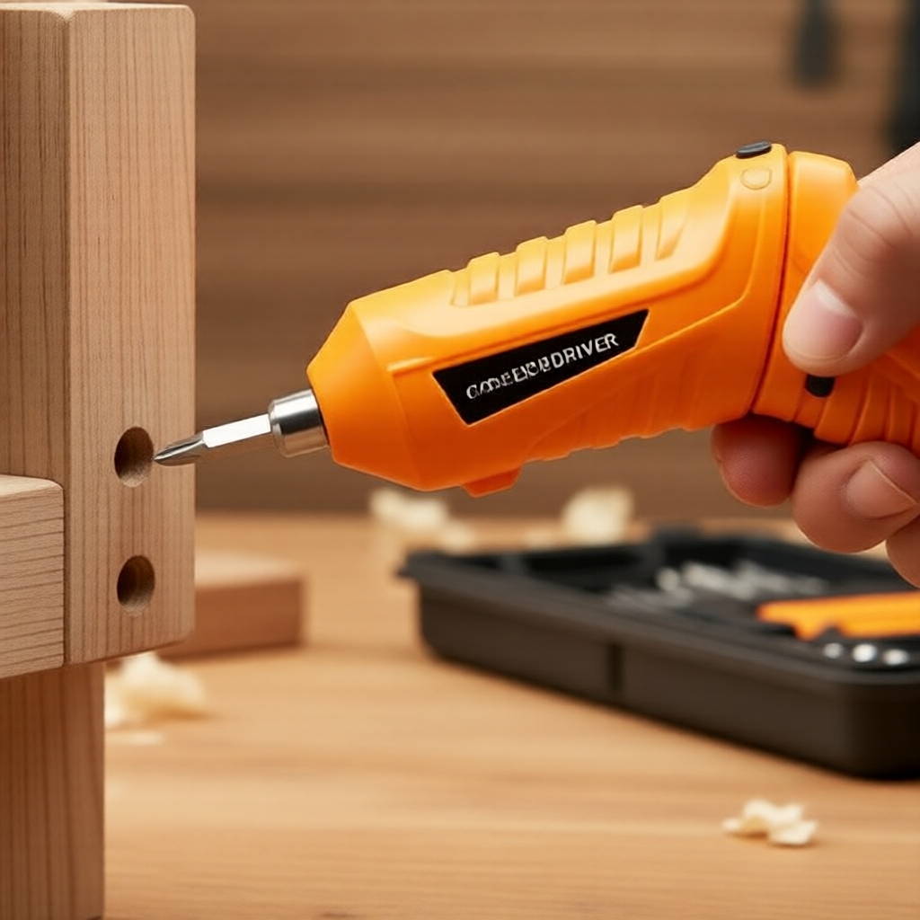 Parafusadeira/furadeira portátil 1300mAh 3,6V, ferramenta a bateria de íon-lítio para reparos domésticos e bricolagem