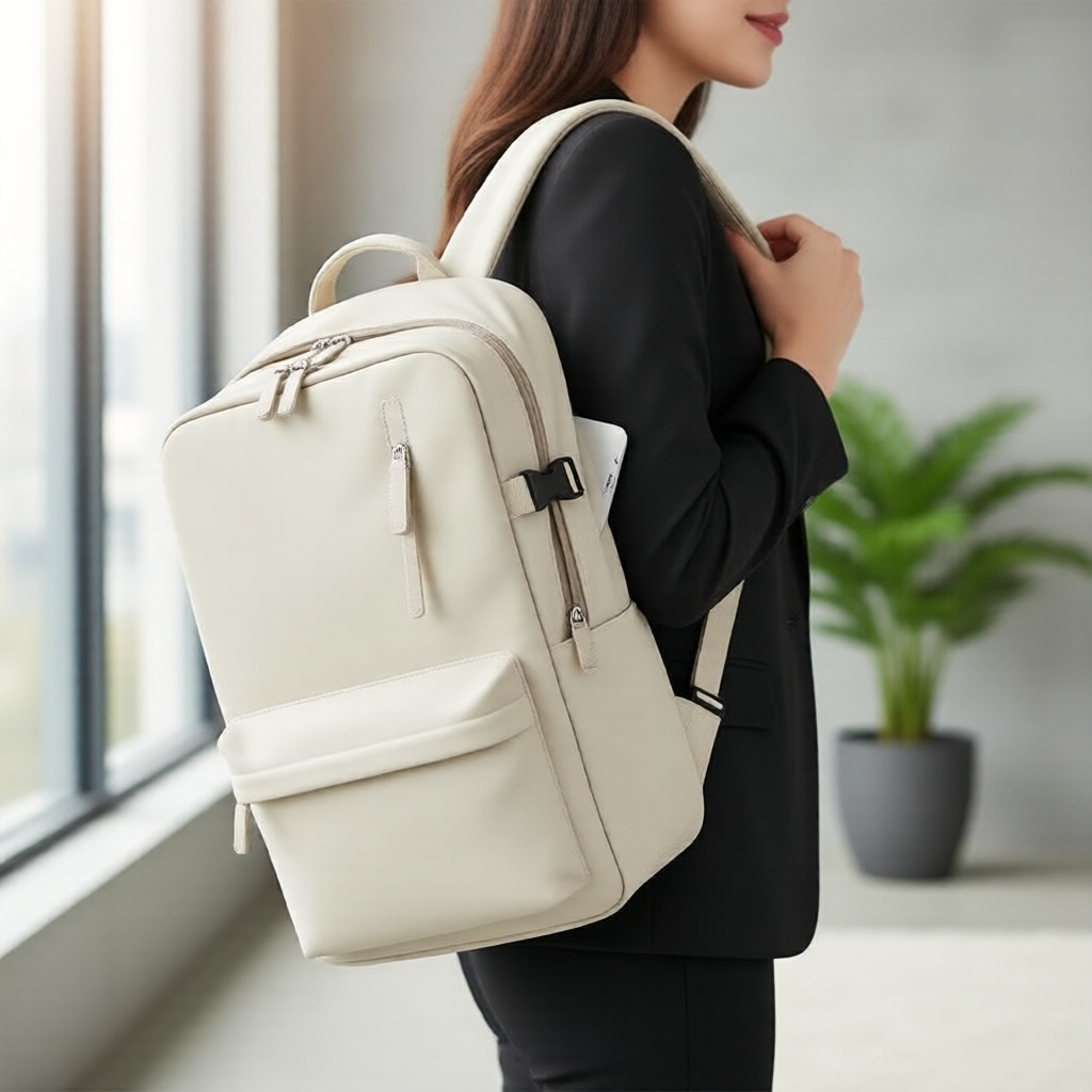 Mochila para Laptop de 17 Polegadas, Bolsa de Viagem Expansível à Prova d'Água para Negócios e Escritório