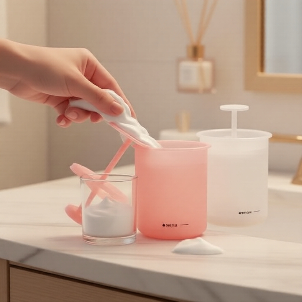 Bubble Foamer para Creme de Limpeza: Espumador Facial e Corporal, Dispensador de Chuveiro e Shampoo Reutilizável