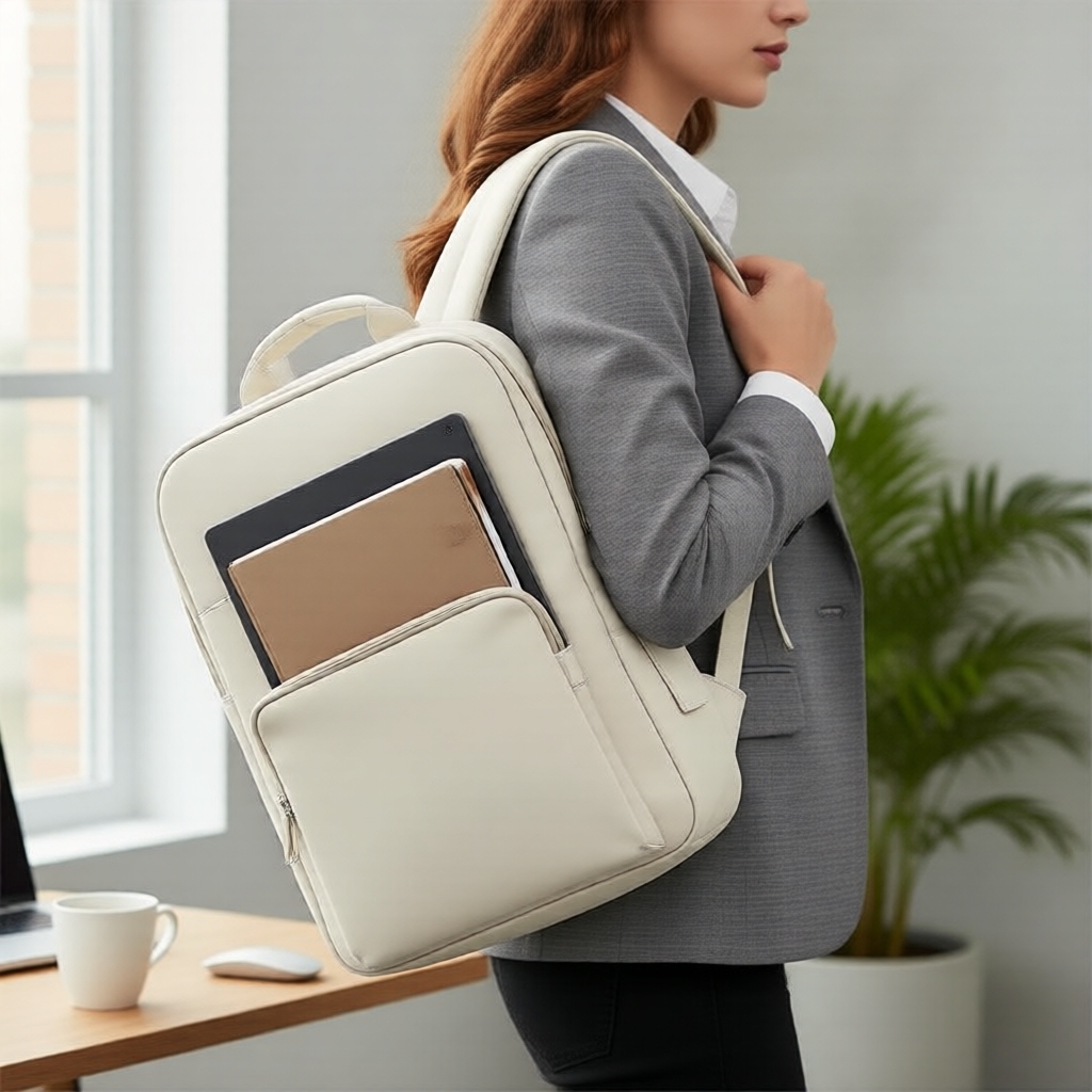 Mochila de Viagem de Negócios 17 Polegadas, Bolsa para Laptop Grande e Expansível à Prova d'Água para Escritório e Voos