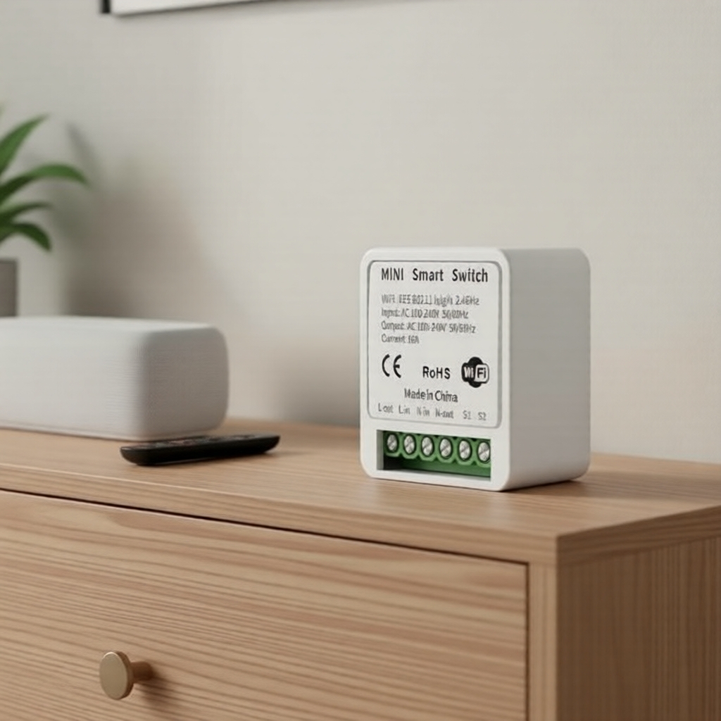 Cozylife Interruptor Inteligente WiFi Mini, Controle Remoto por Aplicativo e Programação para Automação Residencial