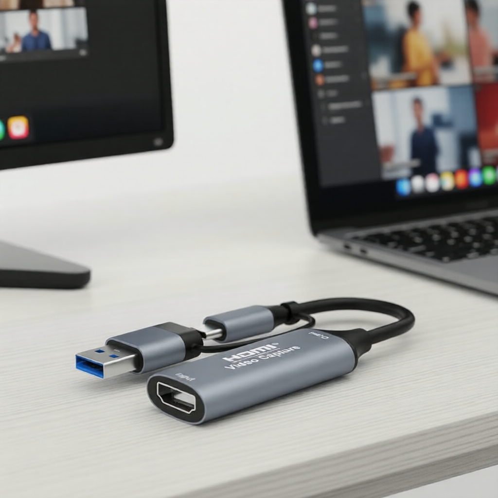 Placa de captura HDMI para USB-A/USB-C 1080p 4K para gravação de jogos/vídeos