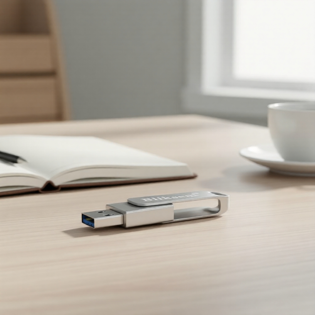 Verdadeiro Pen Drive 8GB/16GB/32GB USB & Tipo-C com Duas Portas, à Prova d'Água, Armazenamento Seguro de Dados para o