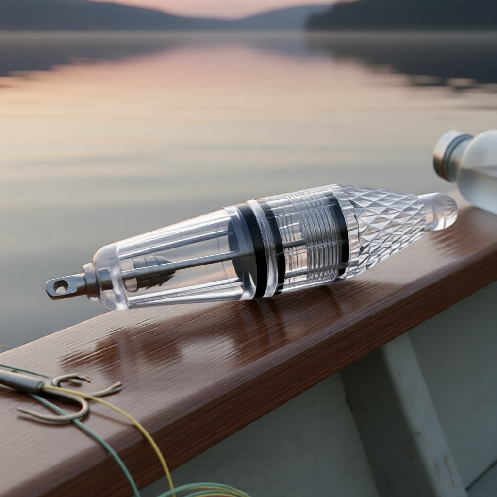 12 cm Pisca-pisca de LED com mudança de cor para pesca noturna, à prova d'água