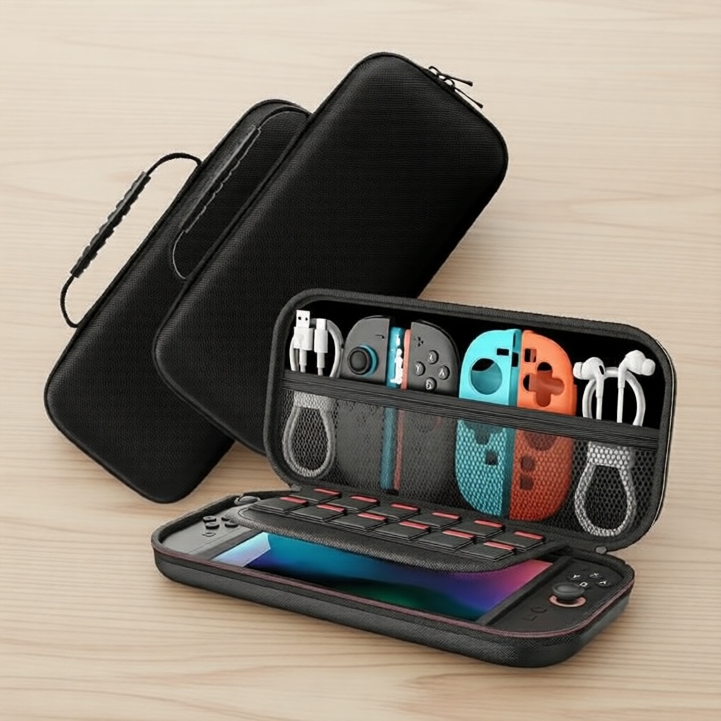 Bolsa de viagem à prova de choque protetora para Nintendo Switch 2/OLED/Original, armazenamento de console e acessórios