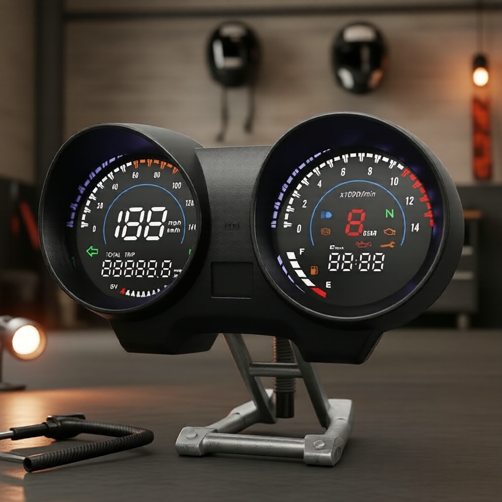 Painel Digital Multifuncional para Titan 150, Honda CG150 Fan150: Tacômetro, Velocidade, Combustível, Voltímetro