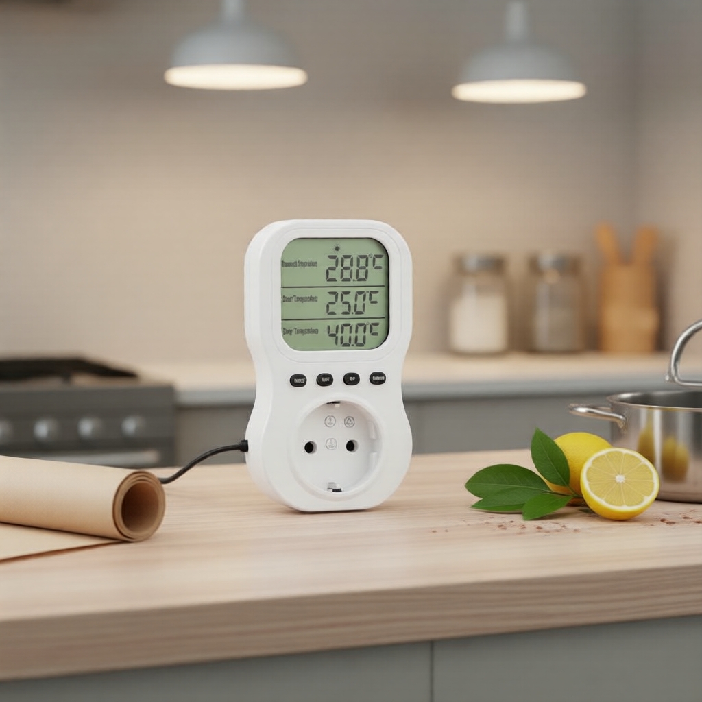 One Piece W2046 16A WiFi Tomada Termostato Digital, Tomada Controladora de Temperatura Inteligente com Sensor NTC 3m e