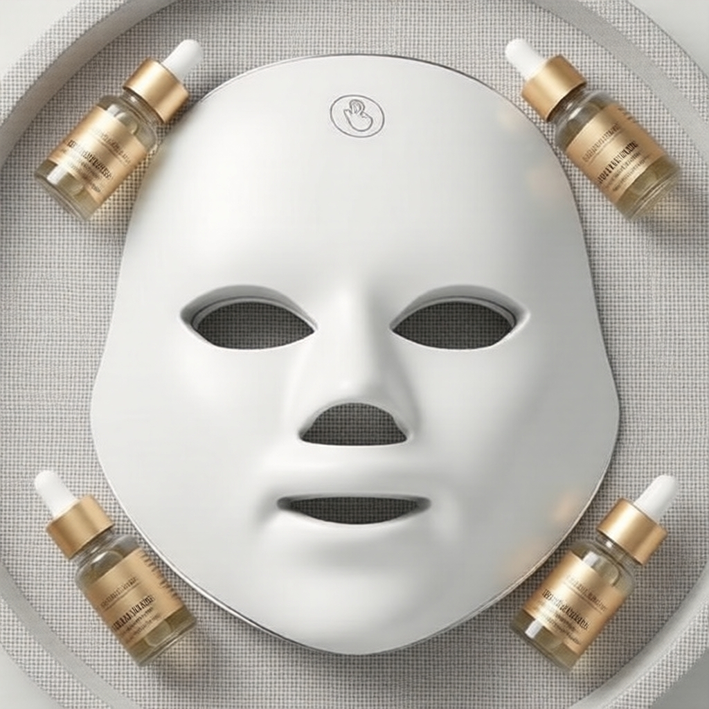Máscara Facial de Terapia de Luz LED, 7 Configurações de Cor para Rejuvenescimento da Pele em Casa