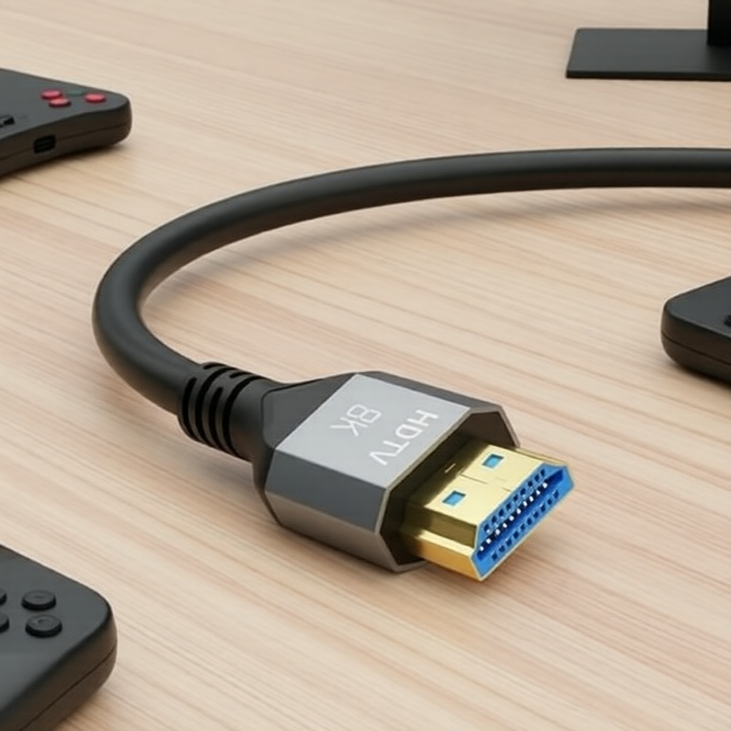 Cabo HDMI 8K 2.1 Pro Max compatível com PS5/PS4/Xbox X, TVs 60Hz e laptops