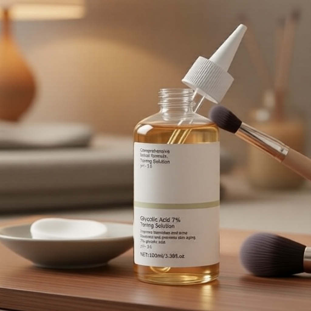 Tonificante Facial Esfoliante com Ácido Glicólico 7% 100 ml - Elimina Imperfeições, Hidrata e Revitaliza a Pele Opaca