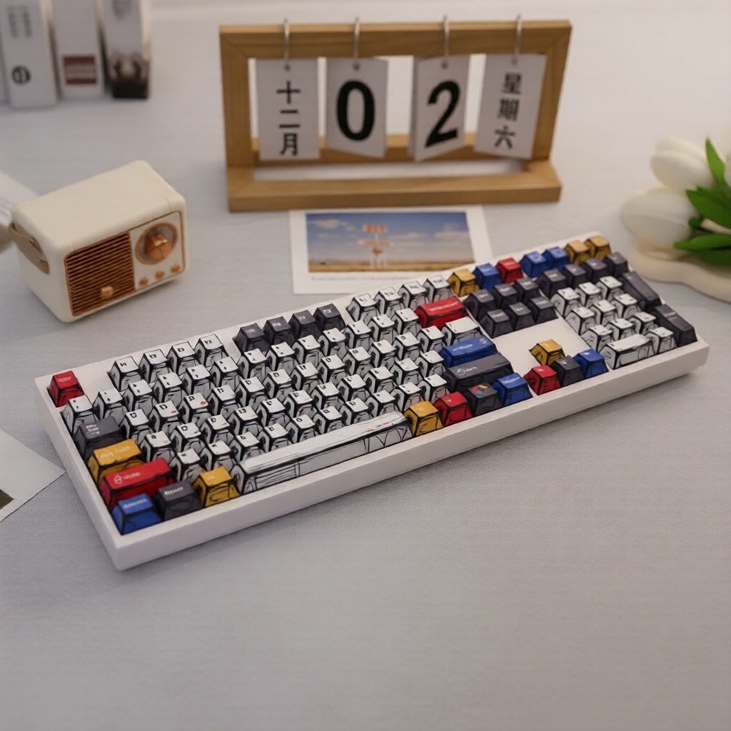 Conjunto de teclas Cherry Profile 138 Teclas PBT Sublimadas para Teclados Mecânicos MX (61/64/68/87/96/104/108 teclas)