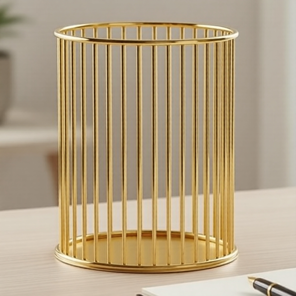 Porta-pincéis cosmético de cilindro oco, organizador de mesa estilo nórdico para maquiagem e itens de beleza