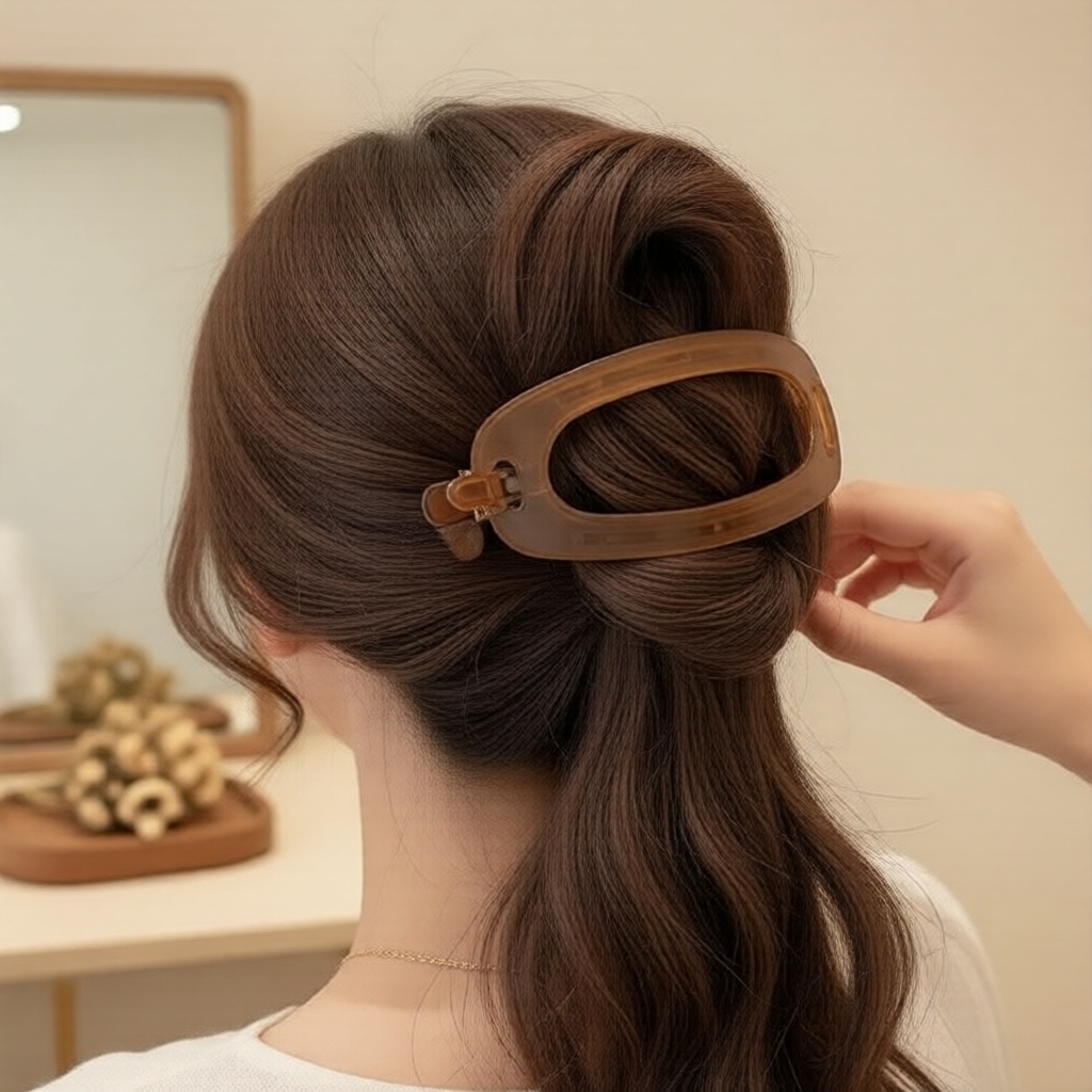 2026 Presilha Fosca para Coque, Acessório Fashion para Cabelo Feminino