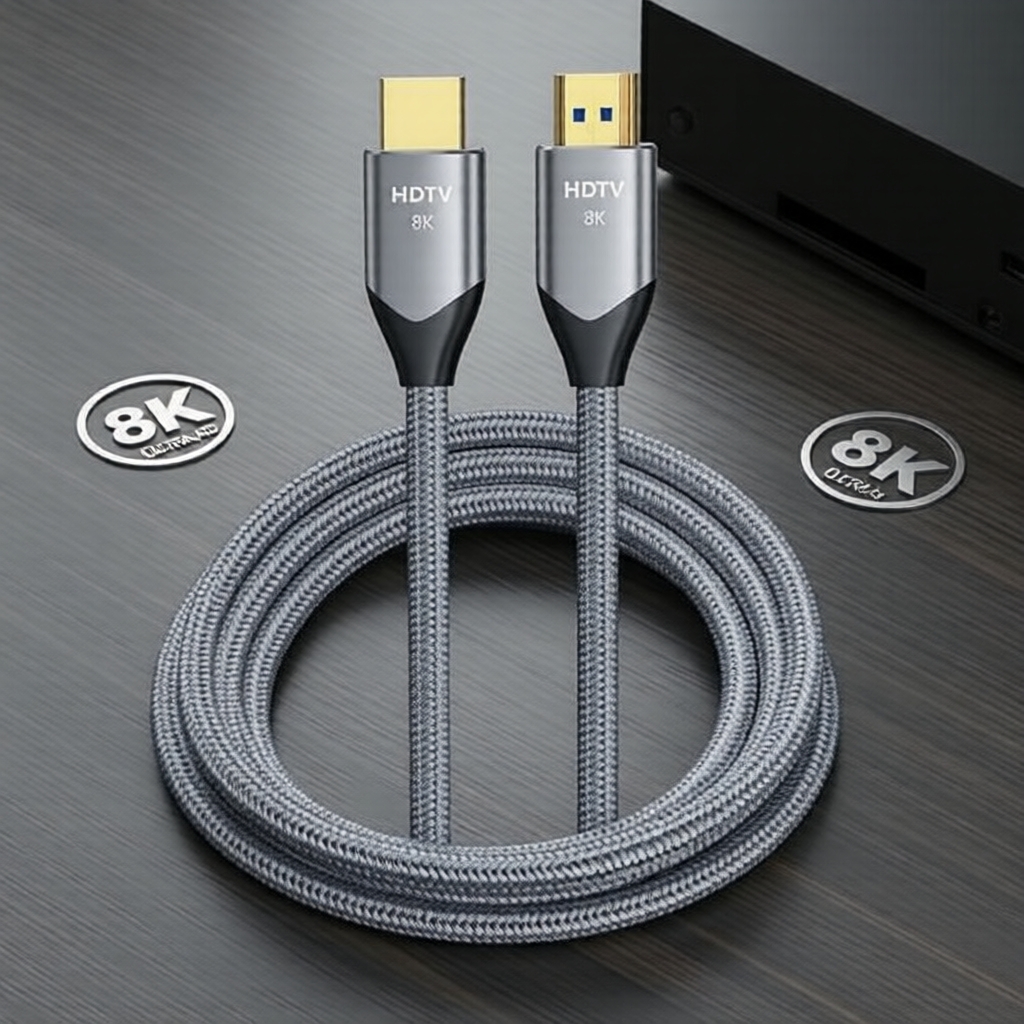 Cabo HDMI 5M Elite Pro 2.1 48Gbps, 8K 60Hz 4K 120Hz HDR para PS5 Pro e monitores Xbox