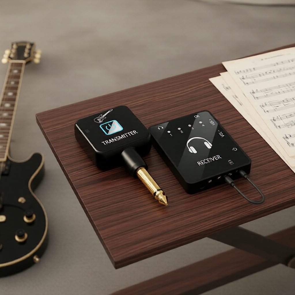 Sistema de Monitoramento In-Ear Sem Fio de Emparelhamento Automático – Receptor Clip para DJ, Estúdio e Apresentações ao
