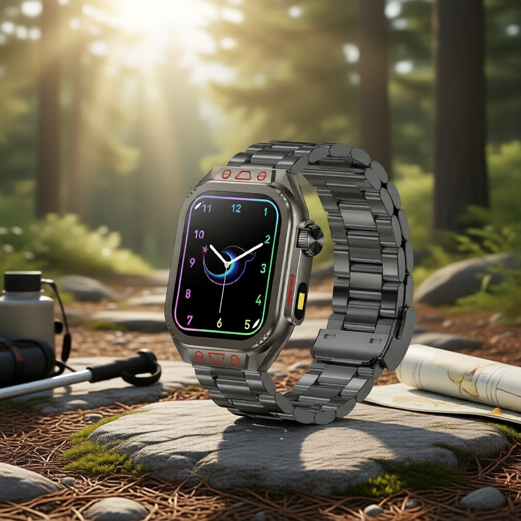 Novo Smartwatch 2.01 HD com Chamada Bluetooth e Lanterna LED, Modos Multi-Esporte e Pedômetro para Homens